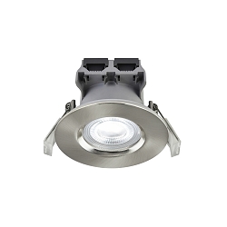 ceiling recessed luminaire DON SMART RGB tunable white, RGB IP65, brushed nickel dimmable