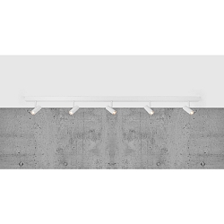 Luminaire de plafond OMARI 5 flammes IP20, mat, blanche