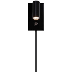 Luminaire mural OMARI IP20, mat, noir 
