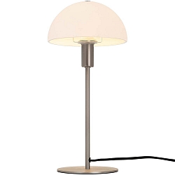 Lampe de table ELLEN 20 semi-circulaire, avec interrupteur, avec douille E14 IP20, acier brossé 