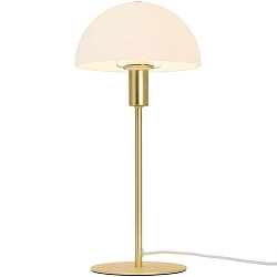 Lampe de table ELLEN semi-circulaire, avec interrupteur, avec douille E14 IP20, laiton brossé 