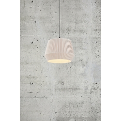 Pendant luminaire DICTE 40, E27, beige