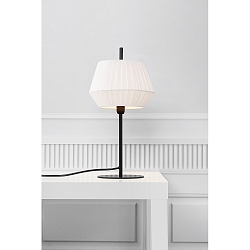 Lampe de table DICTE E14 IP20, mat, noir , blanche