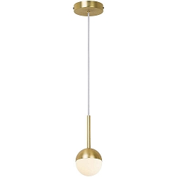 Luminaire à suspension CONTINA G9 IP20 mat, laiton, blanche