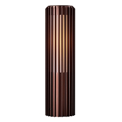 Borne d'�clairage ALUDRA 45 E27 IP44, seaside brun m�tallique gradable