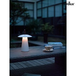 battery table lamp ARA TO GO dimmable IP54, white dimmable