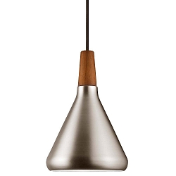 Luminaire à suspension NORI 18 E27 IP20 noir , acier brossé gradable
