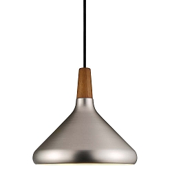 Luminaire à suspension NORI 27 E27 IP20 noir , acier brossé