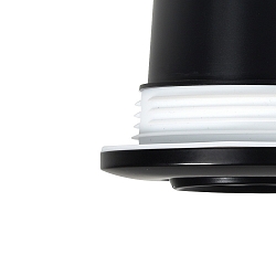 Lumière encastrée UMBERTO GU10 IP44, noir  gradable 7,5W