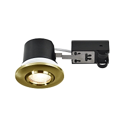 Downlight UMBERTO GU10 IP44, laiton gradable
