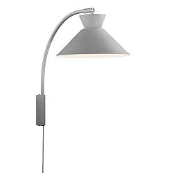 wall luminaire DIAL E27 IP20, grey 