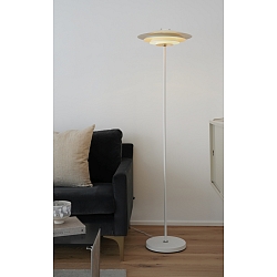 Lampadaire BRETAGNE G9 IP20, nickel satiné, blanche 