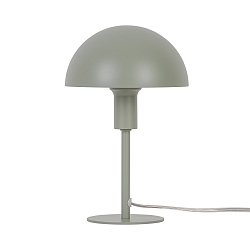 table lamp ELLEN MINI half round, with switch, with lamp socket E14 IP20, green, mat 