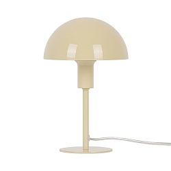 table lamp ELLEN MINI half round, with switch, with lamp socket E14 IP20, yellow, glossy 