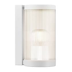 Luminaire mural d'extérieur COUPAR avec diffuseur E27 IP54, blanc mat gradable