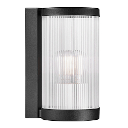 Luminaire mural d'extérieur COUPAR avec diffuseur E27 IP54, noir mat gradable