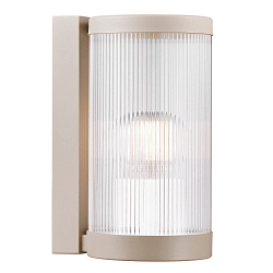 Luminaire mural d'extérieur COUPAR avec diffuseur E27 IP54, mat, couleur sable gradable