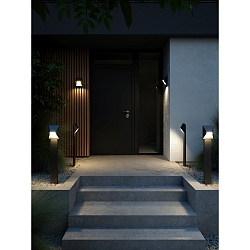Lampadaire d’extérieur PONTIO 15 GU10 IP54, noir  