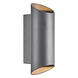 Luminaire mural d’extérieur NICO ROUND 22 haut bas, cylindrique GU10 IP54, anthrazit gradable