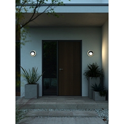 Luminaire mural d’extérieur OLIVER ROUND IP54, noir  