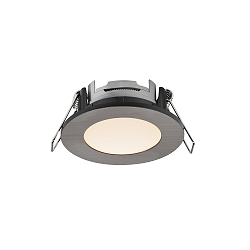 downlight LEONIS set of 1 IP65, brushed nickel 