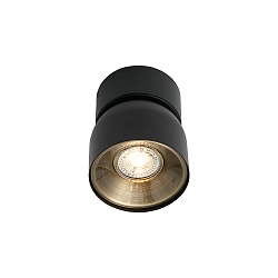 Luminaire de plafond PITCHER GU10 IP20, noir gradable