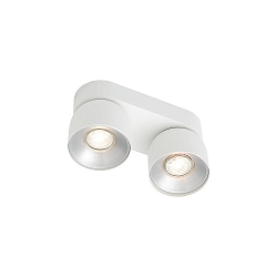 Luminaire de plafond PITCHER à 2 flammes GU10 IP20, blanche gradable