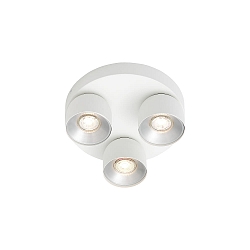 Luminaire de plafond PITCHER 3 flammes GU10 IP20, blanche gradable