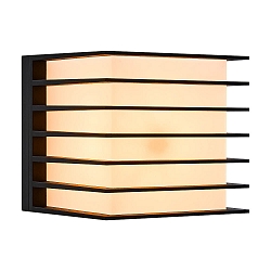 Luminaire mural d’extérieur FLUCTUS 13 E27 IP44, noir mat, blanche 