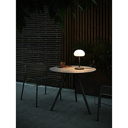 Lampe de table � accu SPONGE ON A STICK IP44, gris, mat, blanche gradable