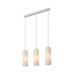 Luminaire à suspension MIELLA 3 flammes E27 IP20, blanche gradable