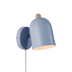 Luminaire mural GASTON E27 IP20, bleu 