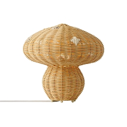 Lampe de table ALLIE E27 IP20, marron 