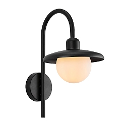 Luminaire mural BERLO E27 IP44, noir gradable