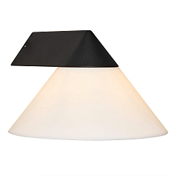 Luminaire mural LINAS E27 IP54, noir gradable