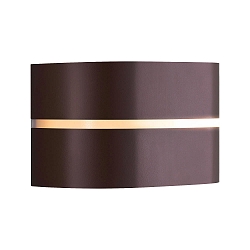 Luminaire mural SIBELIS UP/DOWN E27 IP44, marron, métallique gradable