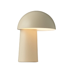 Lampe de table à accu FAYE IP20, beige gradable