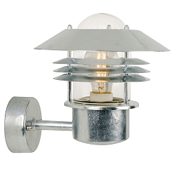 Outdoor luminaire VEJERS Wall luminaire, E27, IP54, galvanized