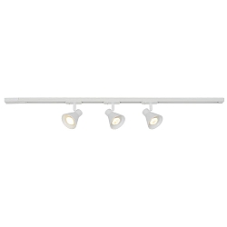 1-Projecteur monophas� EIK LINK lot de 3 GU10 IP20, blanche gradable