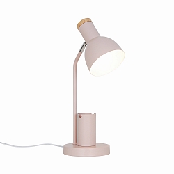 Lampe de table DEVONE  E27 IP20, rose poudr� 