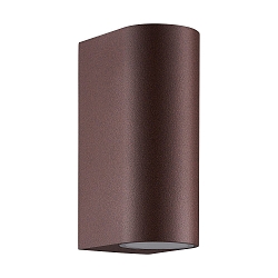 Luminaire mural d’extérieur DION DOUBLE GU10 IP44, rouille gradable