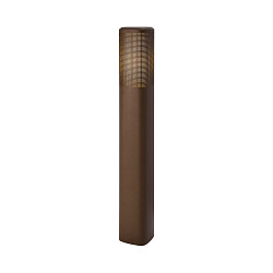 Borne d'�clairage SIDARA 95 E27 IP44, seaside brun m�tallique gradable