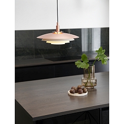 Luminaire à suspension BRETAGNE 38 G9 IP20, cuivre, blanche 