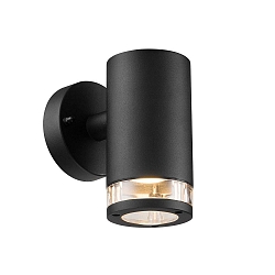 Luminaire mural d'ext�rieur BIRK DOWN GU10 IP44, noir  