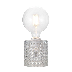 Nordlux Table lamp HOLLYWOOD, height 12.8cm, shade � 10.8cm, E27, clear / black