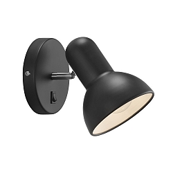 Luminaire mural TEXAS E27 IP20 noir
