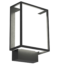 LED Outdoor Wall luminaire NESTOR, 8W, 120�, 2700K, 450lm, IP44, black
