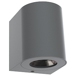 LED Outdoor Wall luminaire CANTO 2, IP44, 12W 2700K 500lm 2x75�, gray