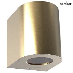 LED Outdoor Wall luminaire CANTO 2, IP44, 12W 2700K 500lm 2x75, brass