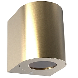 LED Outdoor Wall luminaire CANTO 2, IP44, 12W 2700K 500lm 2x75�, brass